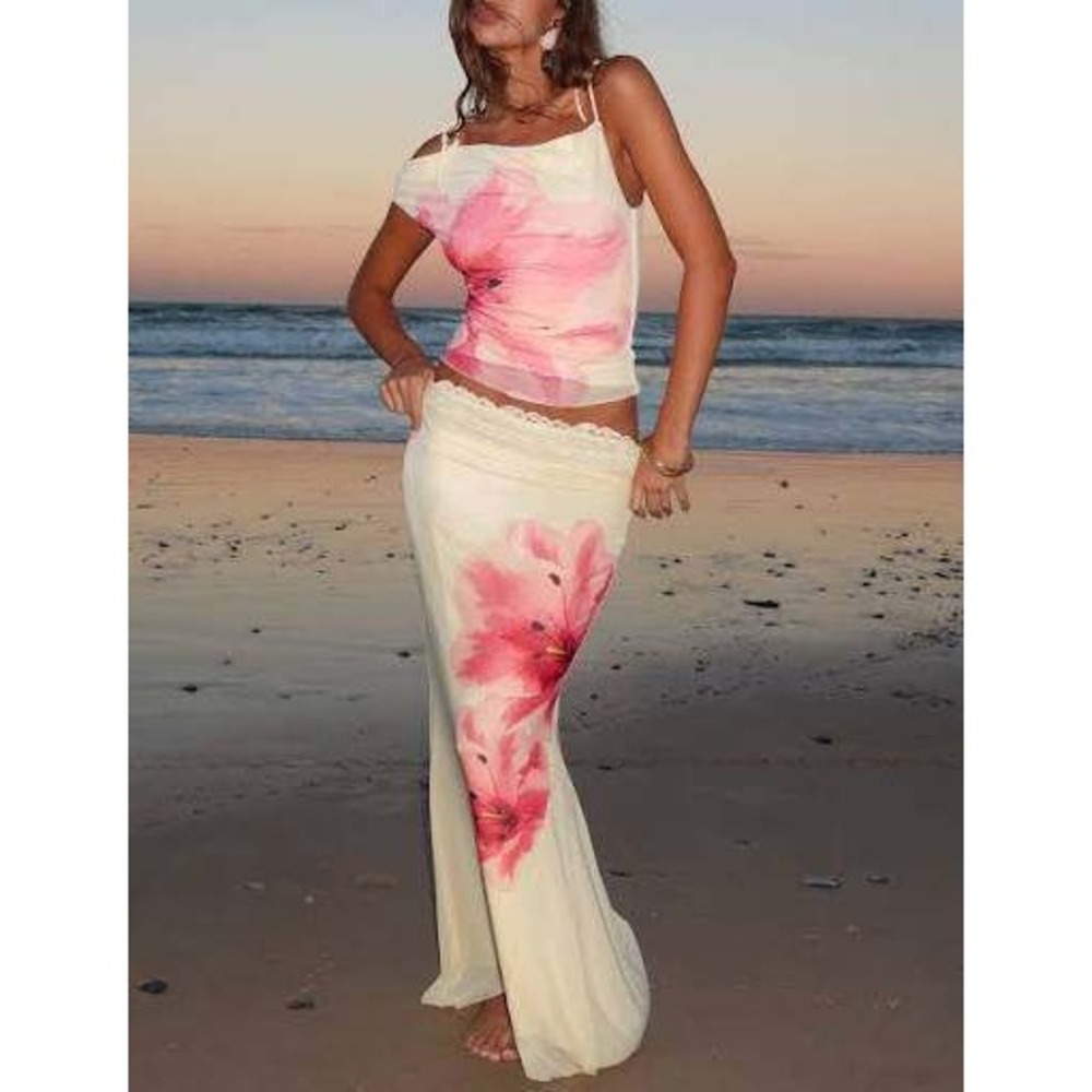 Tiger Mist Lillian Skirt Yellow Large New With Tags